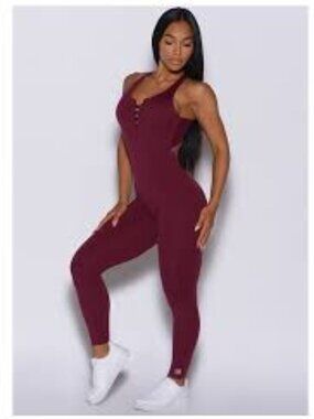 Bombshell Sportswear Burgundy Laced Bodysuit
